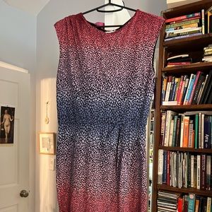 Diane von Furstenberg Ombre Silk Printed Dress,
